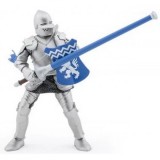 Papo Figurina Cavaler Cu Sulita Si Scut Albastru, Personaje Medievale Fantastice