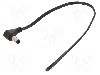 Cablu alimentare DC, cabluri, DC 5,5/2,5 mufa, negru, 0,25m, MFG - DC2601.0025E