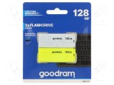 GOODRAM Pendrive USB 2.0 128GB Alb/Galben USB A R: 20MB/s W: 5MB/s