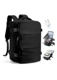 Cumpara ieftin Rucsac de calatorie cu vacuum SZLX, pompa inclusa, impermeabil, 40L, negru