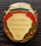 INSIGNA ROMANIA - UTC - PENTRU APARAREA PATRIEI, Romania de la 1950