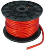 Cablu Alimentare 4 AWG (21.1mm&sup2;) Roșu Transparent, 1m - Auto, Audio, DIY