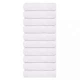 VidaXL Prosoape de m&acirc;nă 10 buc alb 50x100 cm 360 g/m&sup2; 100% bumbac