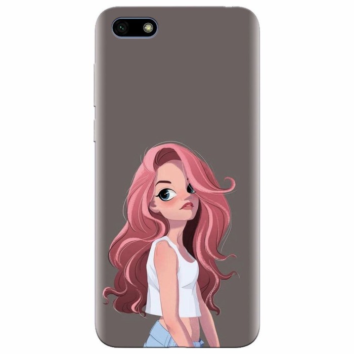 Husa silicon pentru Huawei Y5 Prime 2018, Cute Girl