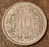 C50 - Moneda foarte veche - Elvetia - 10 rappen - 1969
