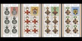 RO 2020 ,LP 2283 &quot;Ordine si medalii rom.&quot; , minicoli 5 marci+viniete , MNH, Fauna, Nestampilat