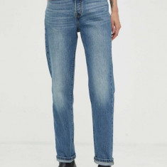 Levi's jeansi 501 CROP femei high waist