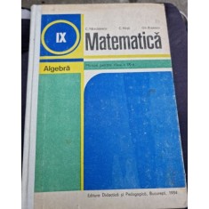 C. Nastasescu, C. Nita, Gh. Rizescu - Matematica Algebra - Manual pentru clasa a IX-a