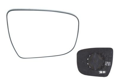 Geam oglinda exterioara cu suport fixare Nissan Juke (F15), 06.2014-, Dreapta, incalzita; geam convex; cromat, View Max foto