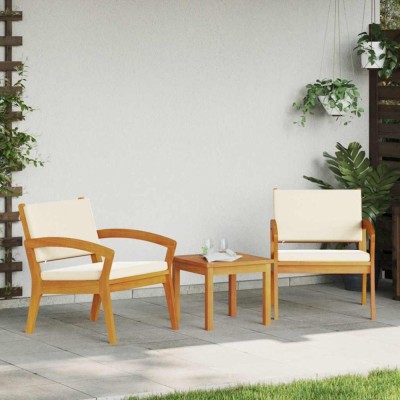 vidaXL Set bistro Maro 45 x 45 x 38cm Lemn masiv de acacia 4106466 foto