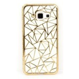Husa Ultra Slim Diamond Gold pentru Samsung Galaxy A3 (2016) A310 - Protectie Eleganta