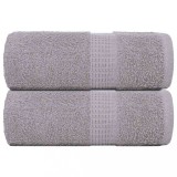 VidaXL Prosoape de săpun 2 buc Gri 30x30 cm 360 g/m&sup2; 100% bumbac
