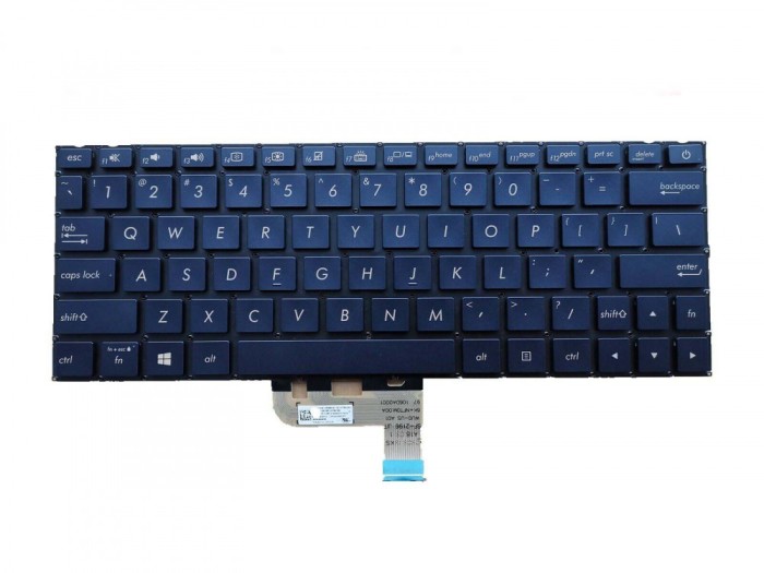 Tastatura Laptop, Asus, Zenbook 14 UX334, UX334FA, UX334FL, UX334FLC, iluminata, layout US