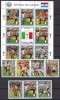 Paraguay 1989 sport fotbal MI 4434-4438 serie + kleib.+ 2 bl. 465 a+b MNH 2 poze, Nestampilat