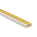 Canal cablu DLX Electric 20x10 mm, PVC ignifugat, alb, cu adeziv, 2 m, IP40