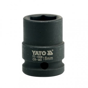 Cheie tubulara hexagonala de impact 1/2&quot;, 18mm, Yato YT-1008