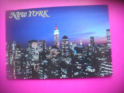HOPCT 7530 NOCTURNA EMPIRE STATE BUILDING -NEW YORK -SUA-AMERICA DE NORD -CIRCULATA foto