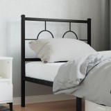 Gossi tablie de pat metalica, negru, 80 cm