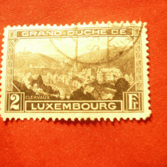 Serie Luxemburg 1928 - Peisaje - 1 valoare stampilata (2fr)