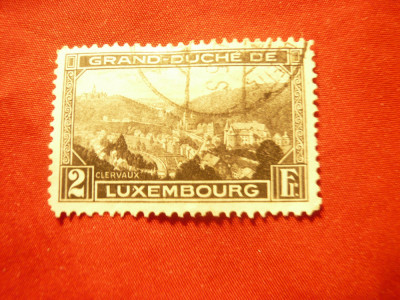 Serie Luxemburg 1928 - Peisaje - 1 valoare stampilata (2fr) foto