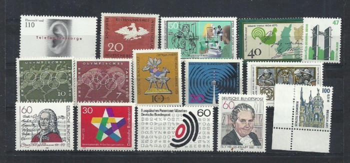 GERMANIA &ndash; ANIVERSARI, serii si timbre NESTAMPILATE, LOT249