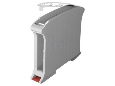 Carcasă pentru şină DIN 101mm X 17,5mm Z 80,2mm gri foto