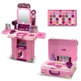 Set de joaca valiza de machiaj 3 in 1, roz, 48x24x62 cm, CMCLASS