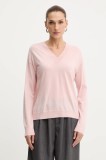 Weekend Max Mara pulover de l&acirc;nă FIOCCHI culoarea roz, light, 2525366042600