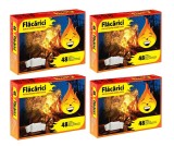 Pastile Aprins Foc Flacarici, 192 Bucati, Brichete Gratar, Aprindere Rapida, Carbuni Lemn, Promo Plus