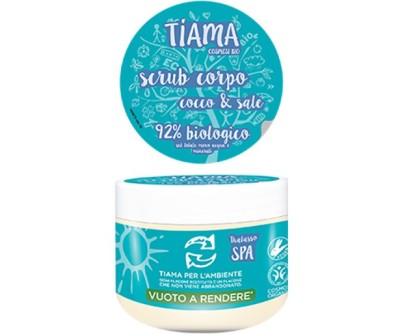 Scrub pentru corp cu cocos si sare bio 250ml Tiama foto