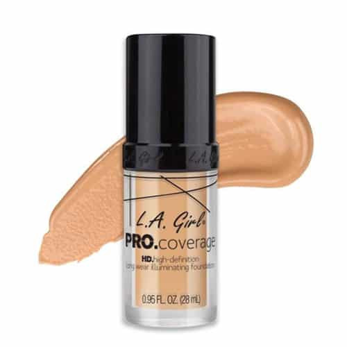 Fond de ten rezistent L.A. Girl Pro Coverage HD Illuminating Foundation, 28ml - 642 Fair