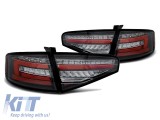 Set de stopuri LED de tuning potrivit pentru Audi A4 sedan 2012-2015 baza neagra, stanga si dreapta Performance AutoTuning