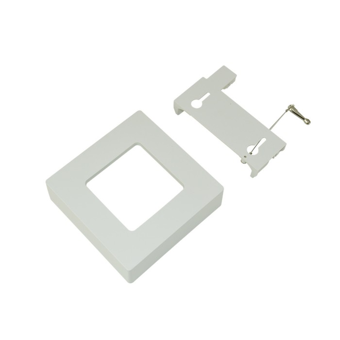 Rama PNI 1212C alba patrata pentru spot LED PNI C-Light 1212 PNI-1212C