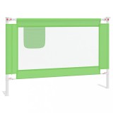 Cumpara ieftin Balustrada de protectie pat copii, verde, 100x25 cm, textil