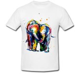 Cumpara ieftin Tricou &quot; Elephants canvas &quot;