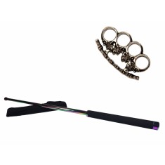 Set baston telescopic 66 cm + pumnal craniu