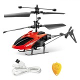 Elicopter cu Telecomandă, Model cu Senzor de Mișcare, Lumină LED, Capacitate Baterie 3.7V, Roșu, Oem