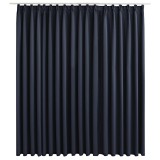 Draperie opaca, antracit, 290 x 245 cm, cu carlige