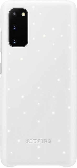 Galaxy S20; Protective LED Cover; White