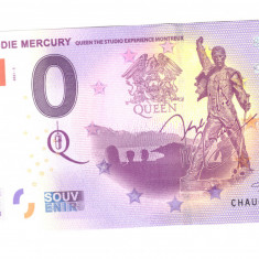 Bancnota souvenir Elvetia 0 euro Freddie Mercury Queen The Studio 2021-3, UNC
