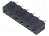 Conector şiruri pini soclu tată SAMTEC PIN 6 drept 5,08mm THT 1x6