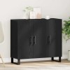 VidaXL Bufet Stejar negru 90 x 34 x 80 cm Lemn compozit 862955