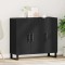 vidaXL Bufet Stejar negru 90 x 34 x 80 cm Lemn compozit 862955