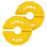 Cumpara ieftin Set greutati cauciucate HMS TSN50 2x0.5 kg/35 mm FitLine Training