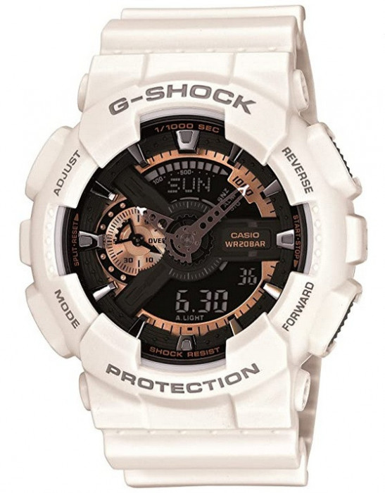 Ceas Sport Casio G-SHOCK GA-110 WHITE&amp;GOLD-NOU ! SUPERB-CALITATEA 1- ALB