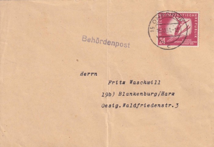 FILATELIE TEMATICA - PLIC GERMANIA TEMATICA SPORT SKI