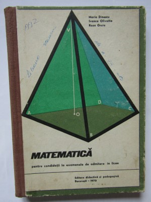 Matematica pentru candidatii la examenele de admitere in licee &amp;ndash; Maria Dinescu foto