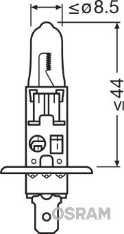 BEC 12V H1 55 W ORIGINAL BLISTER 1 BUC OSRAM 10242