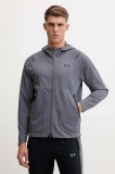 Under Armour jachetă de antrenament Unstoppable culoarea gri, de tranziție, 1389354