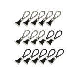 Set 15 bucati suport prosoape gri-negru